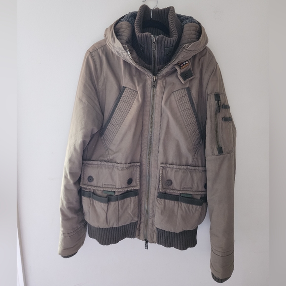 Superdry Limited Mens olive green winter coat - Picture 2 of 11